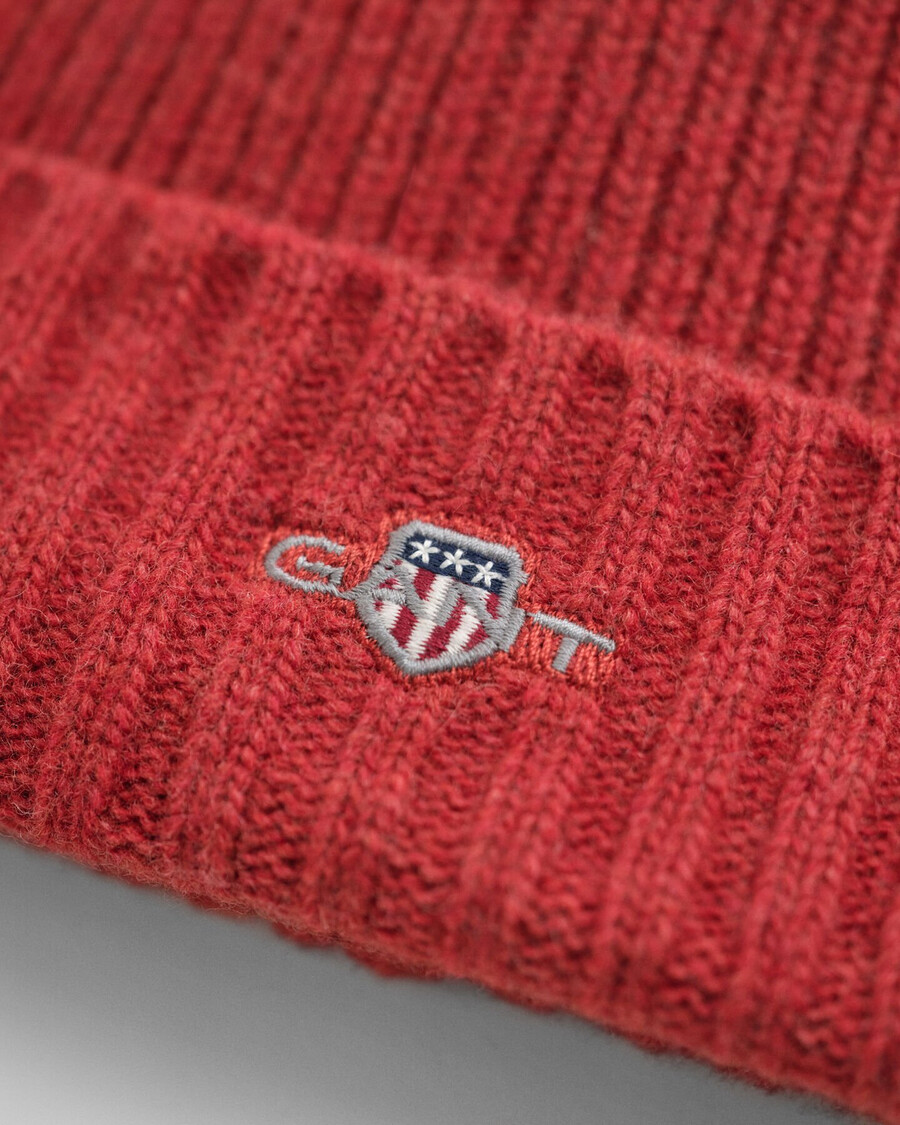 gorro de lã shield - cor ferrugem moderna