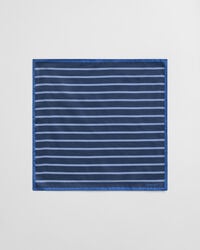 lenço de bolso listrado - azul-marinho