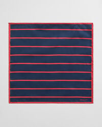 lenço de bolso listrado - vermelho rubi