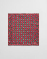 lenço de bolso paisley - vermelho volumoso