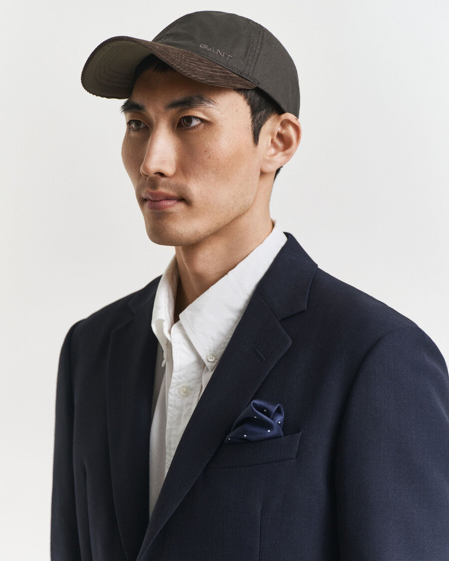 slim fit club bazer - azul noite