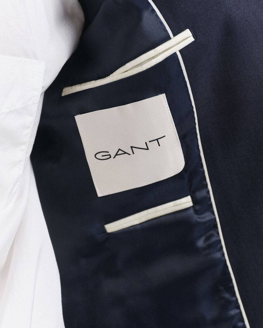 slim fit club bazer - azul noite