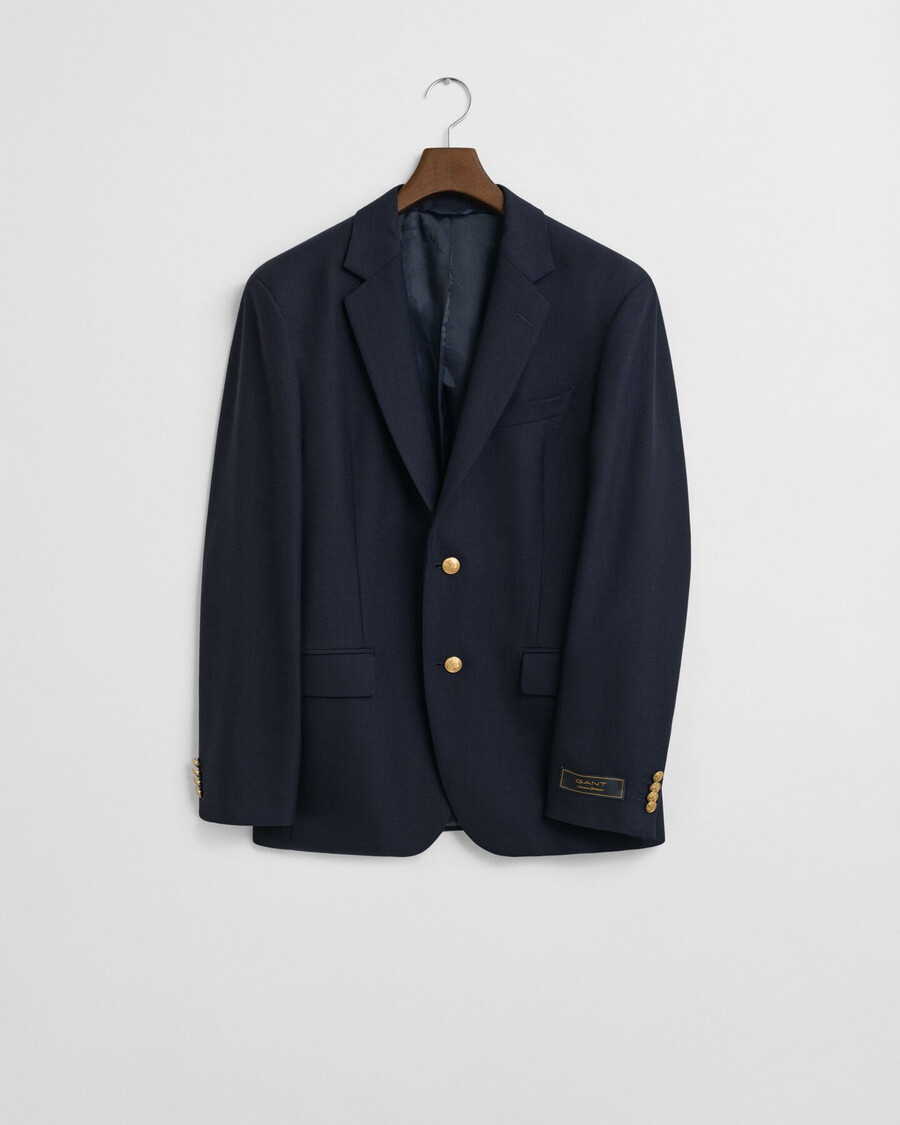 slim fit club bazer - azul noite
