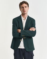 blazer club slim fit em algodão - verde xadrez