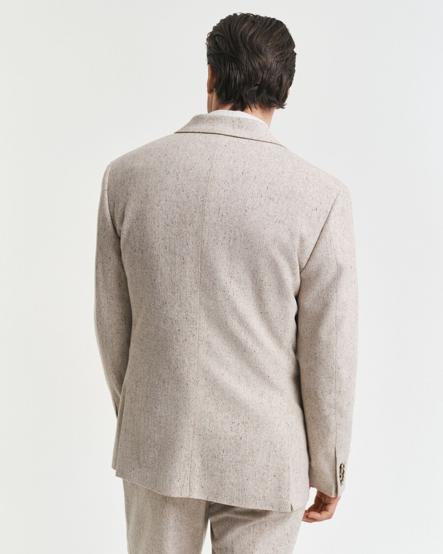 blazer slim fit donegal - mescla seed