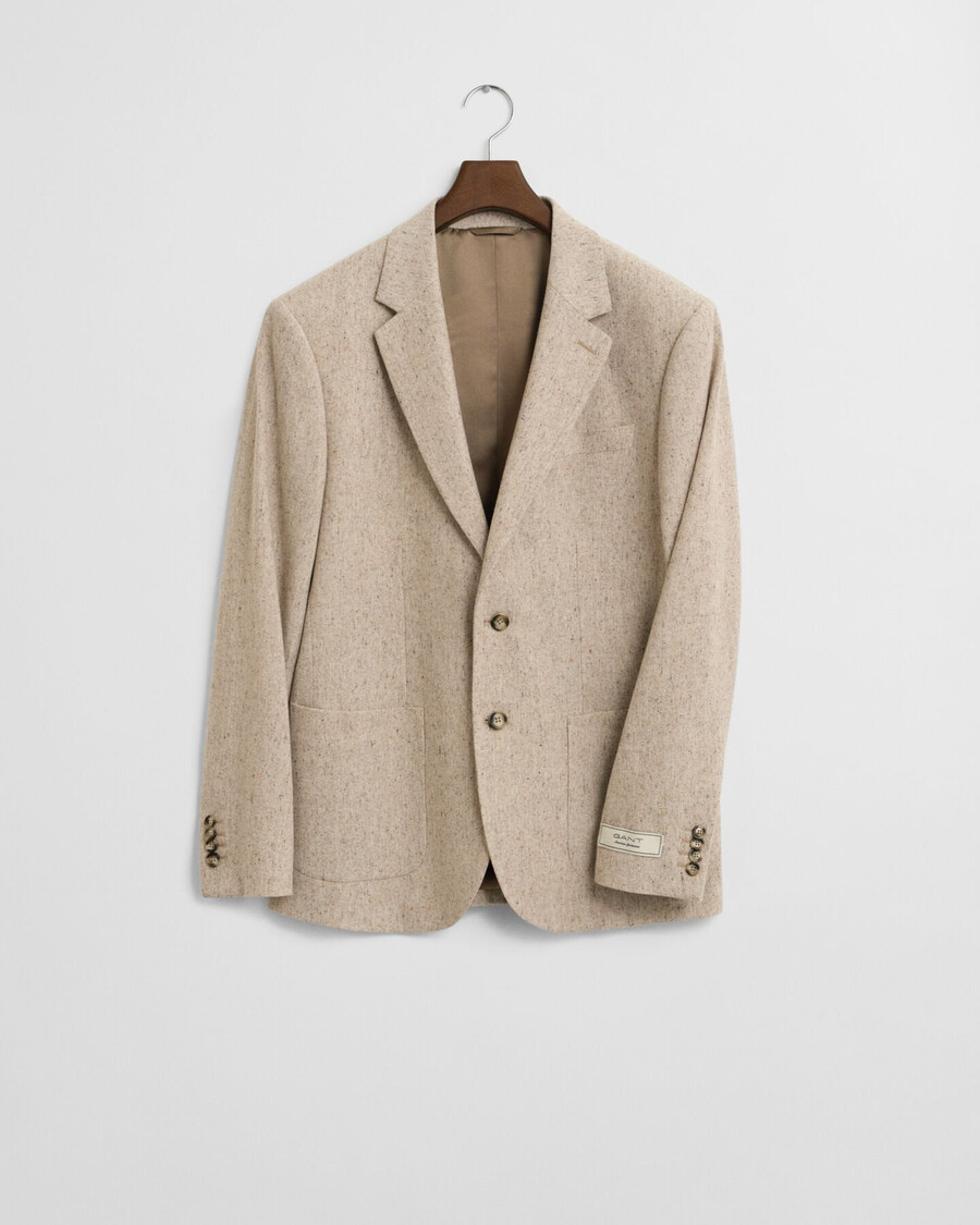 blazer slim fit donegal - mescla seed