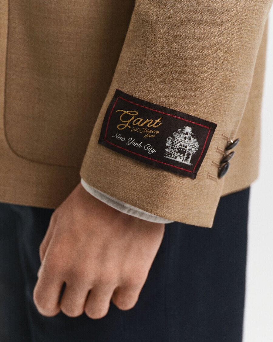 blazer flannel camel club - cáqui quente