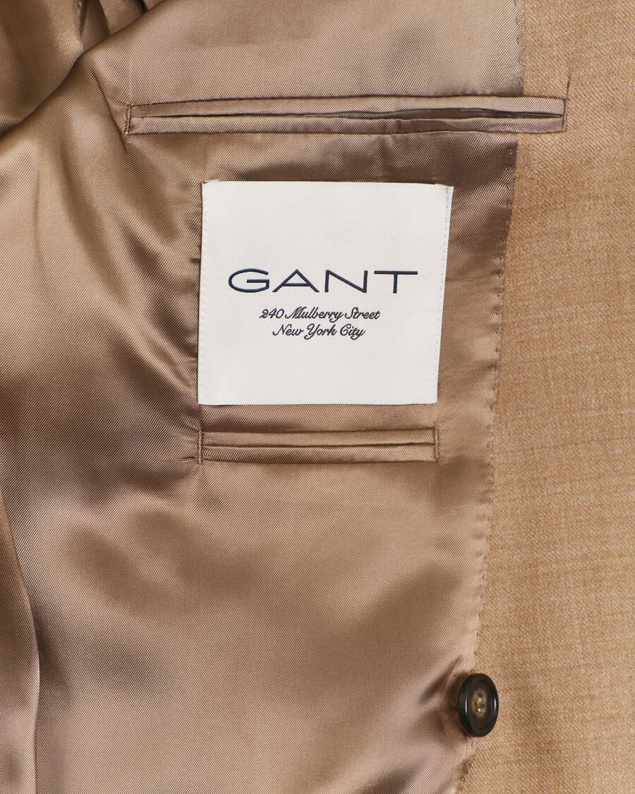 blazer flannel camel club - cáqui quente