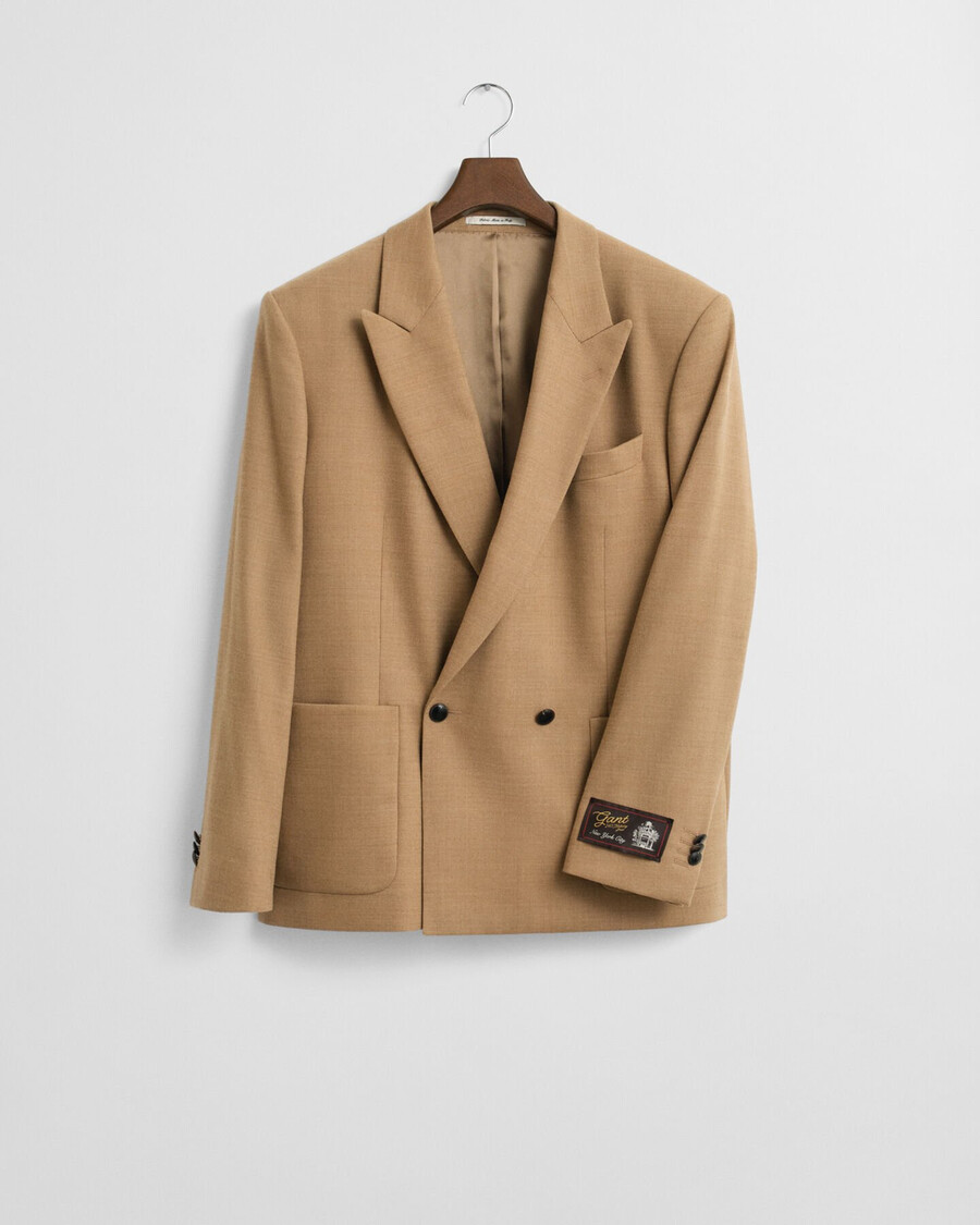 blazer flannel camel club - cáqui quente