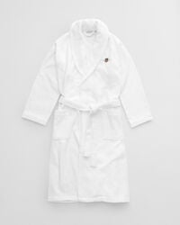 robe de tecido atoalhado archive shield - branca