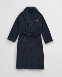 robe de tecido atoalhado archive shield - azul noite