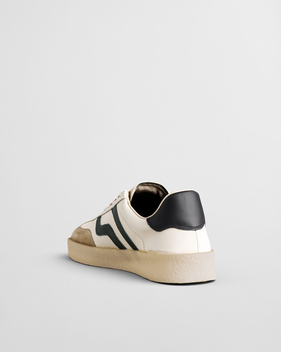 tênis de couro crepmo - cor creme