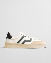 tênis de couro crepmo - cor creme