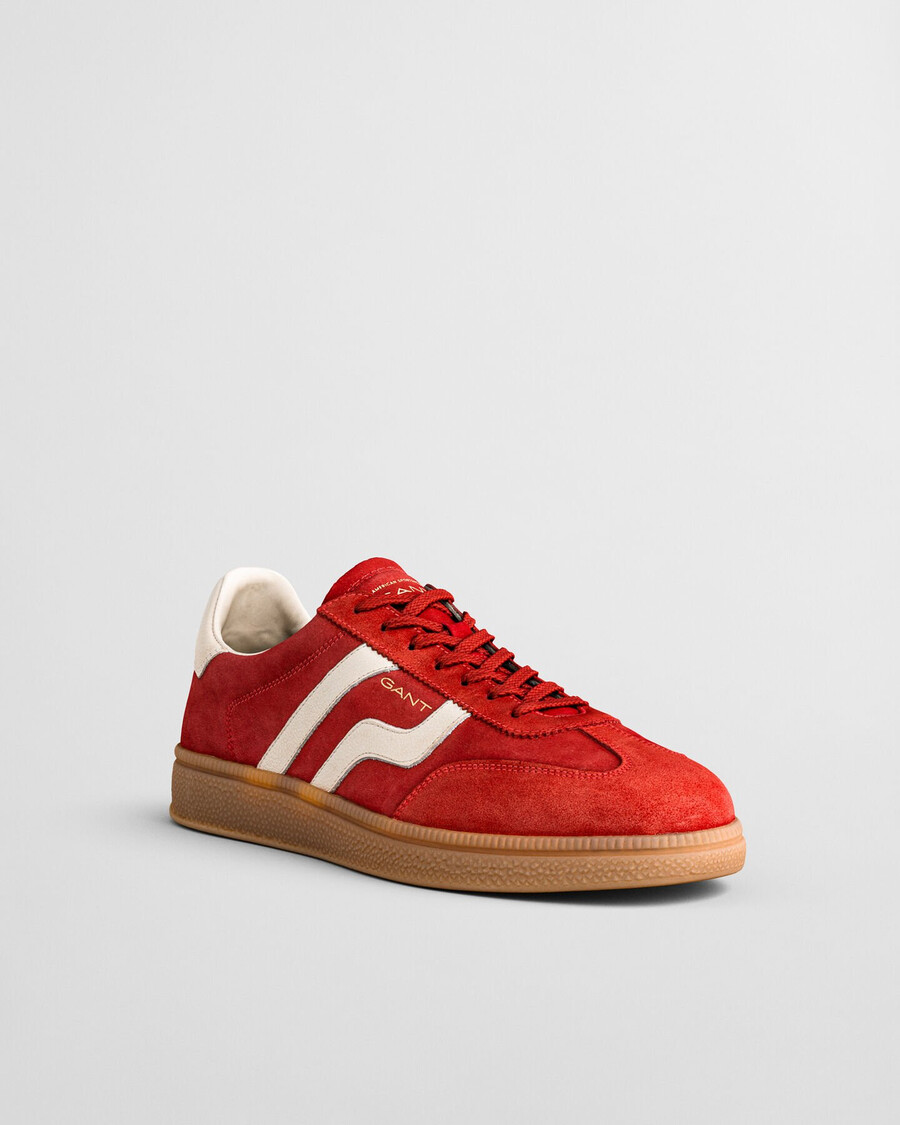 tênis cuzmo de camurça - vermelho vibrante
