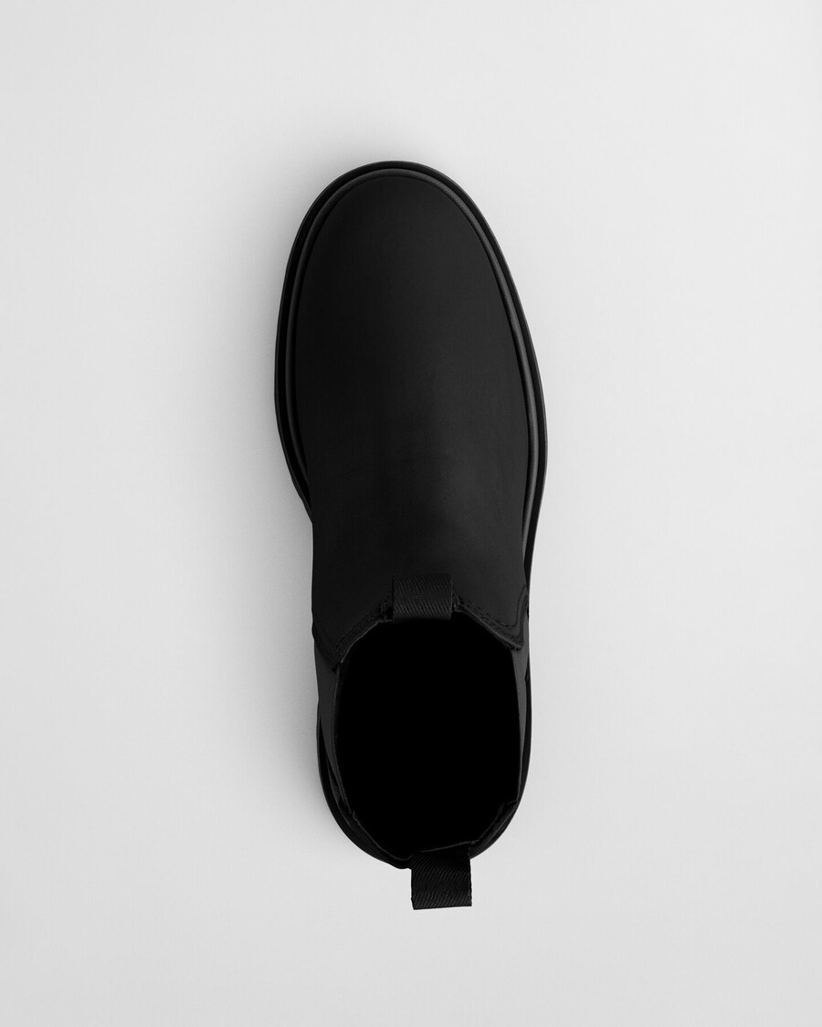 botas chelsea de couro blisdor - pretas