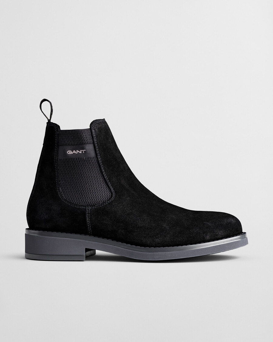 botas chelsea de camurça prepdale - pretas
