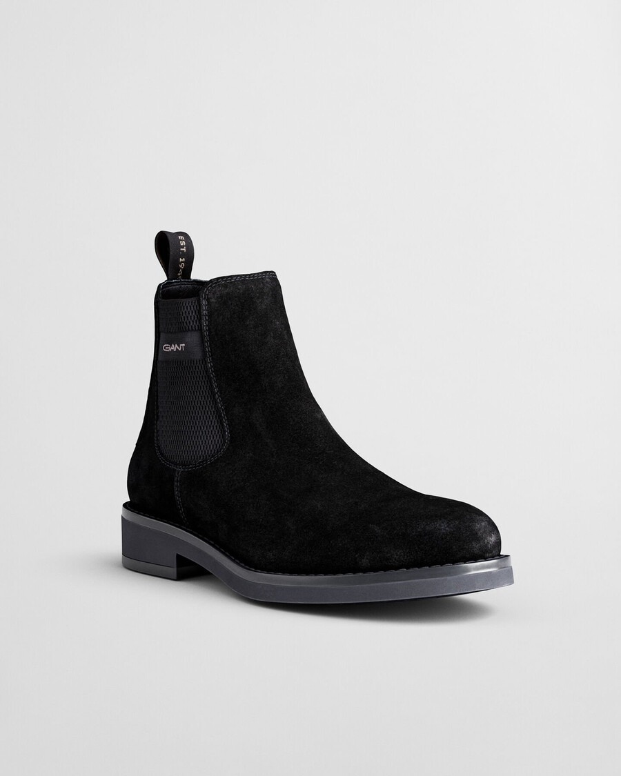 botas chelsea de camurça prepdale - pretas