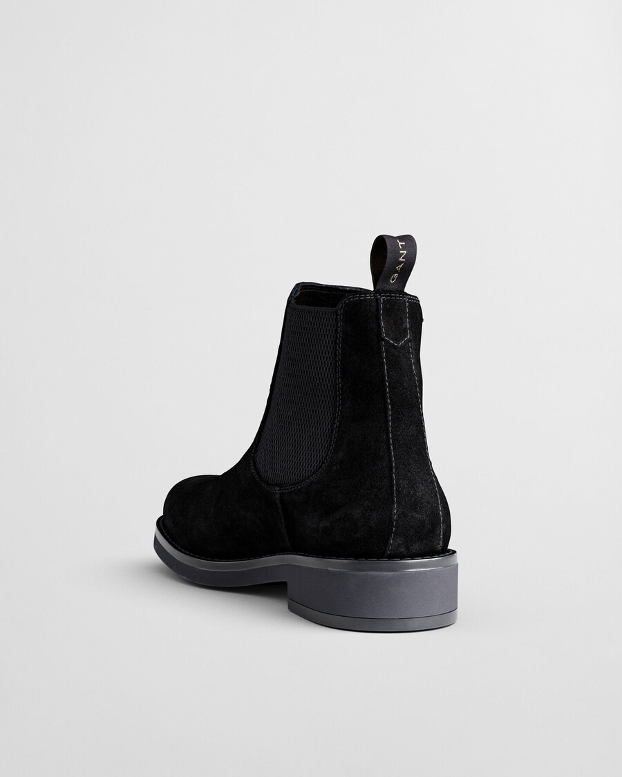 botas chelsea de camurça prepdale - pretas