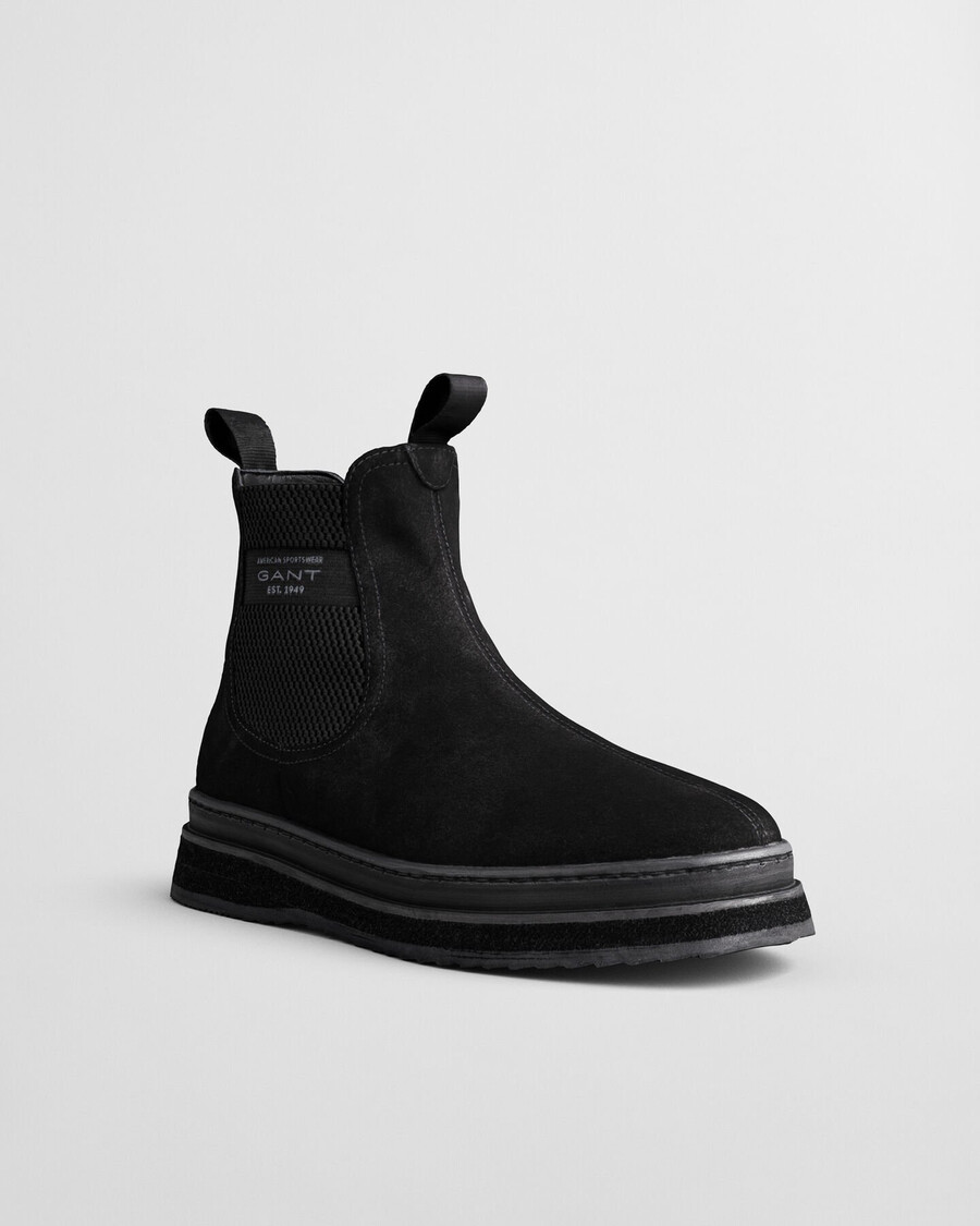 botas chelsea de camurça blistown - pretas