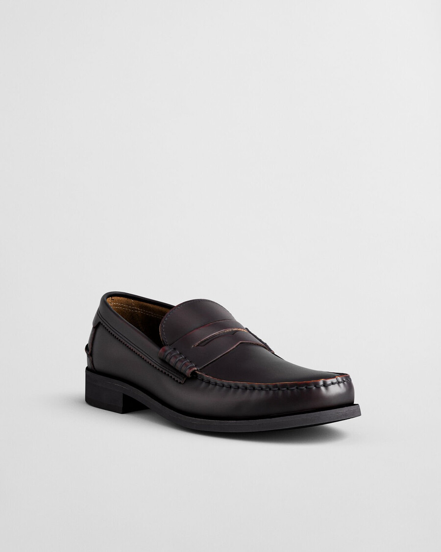 mocassins de couro lenkoxx - vinho ameixa