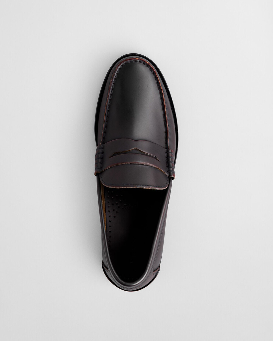 mocassins de couro lenkoxx - vinho ameixa