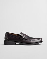 mocassins de couro lenkoxx - vinho ameixa