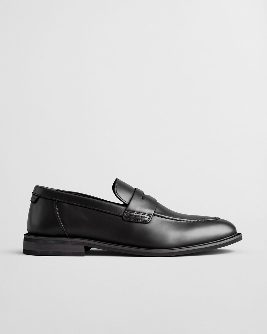 mocassins de couro lozham - preto