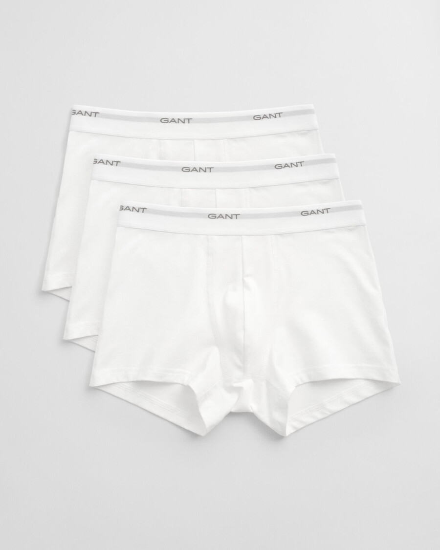 conjunto com 3 cuecas boxer core - brancas