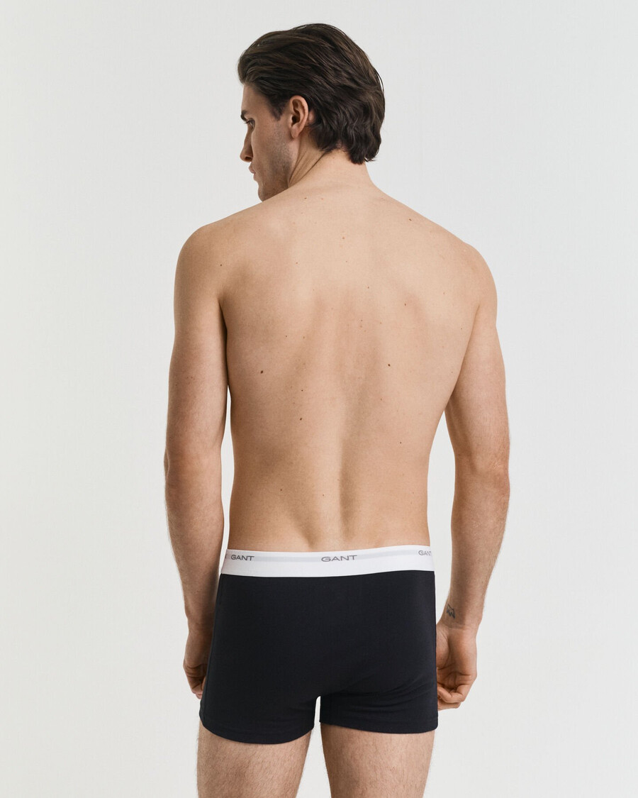 conjunto com 3 cuecas boxer core - pretobranco