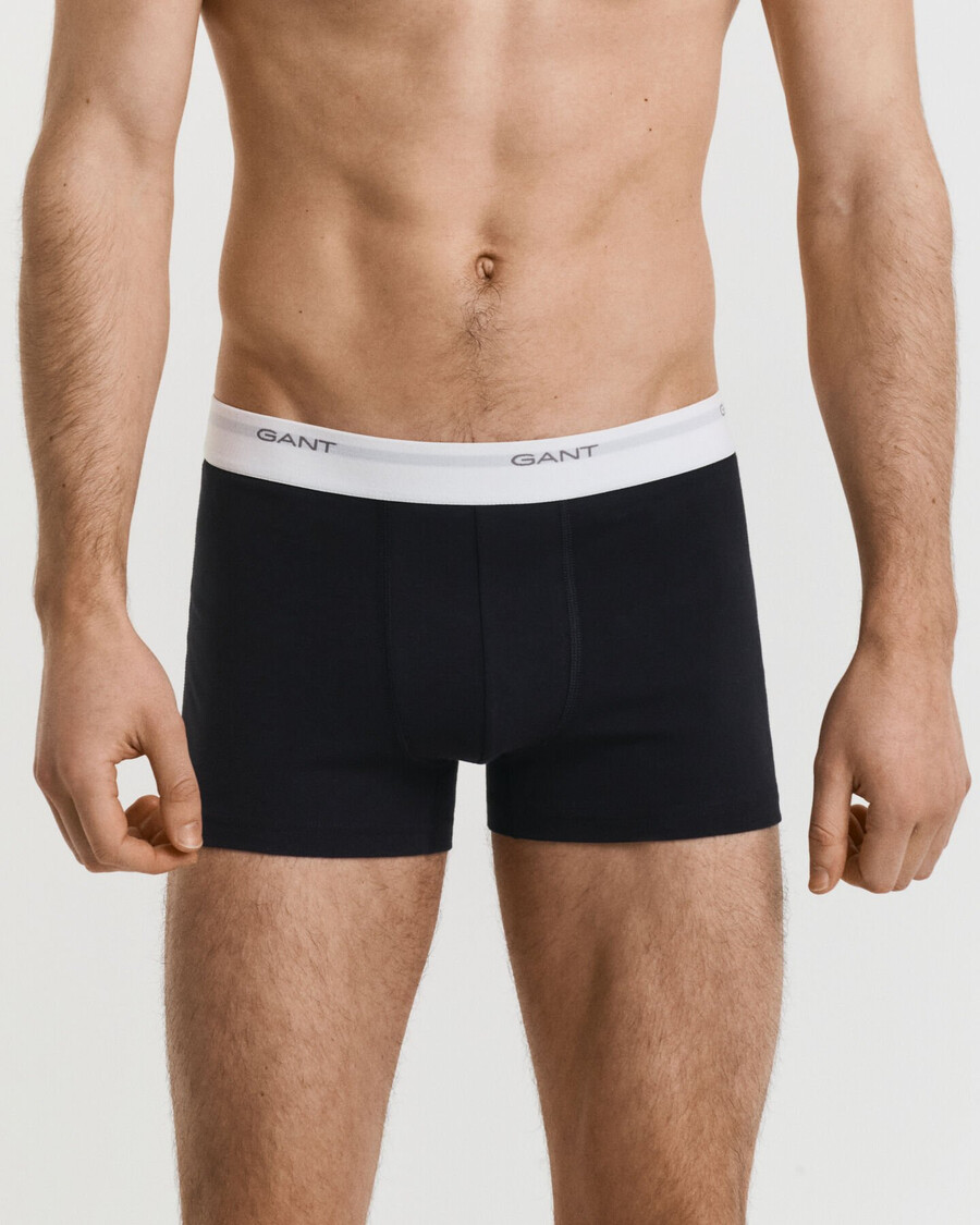 conjunto com 3 cuecas boxer core - pretobranco