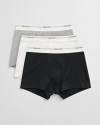 conjunto com 3 cuecas boxer core - pretobranco