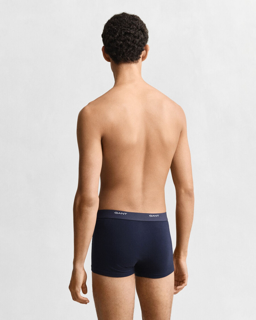 conjunto com 3 cuecas core trunks - marinha