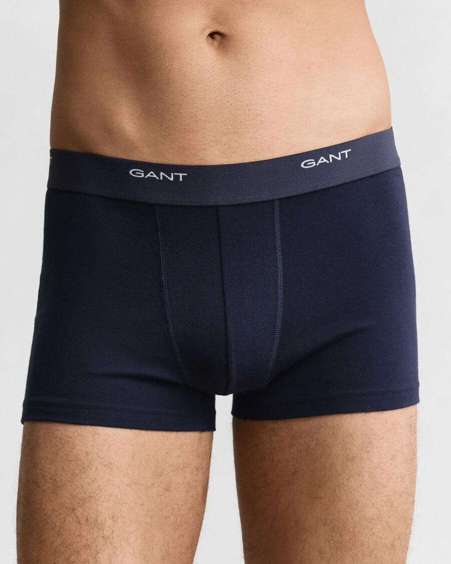 conjunto com 3 cuecas core trunks - marinha