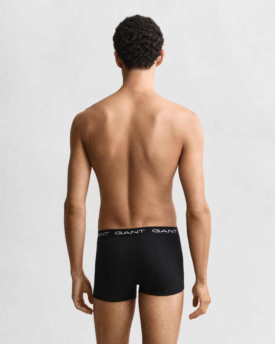 conjunto com 3 cuecas boxer - pretas