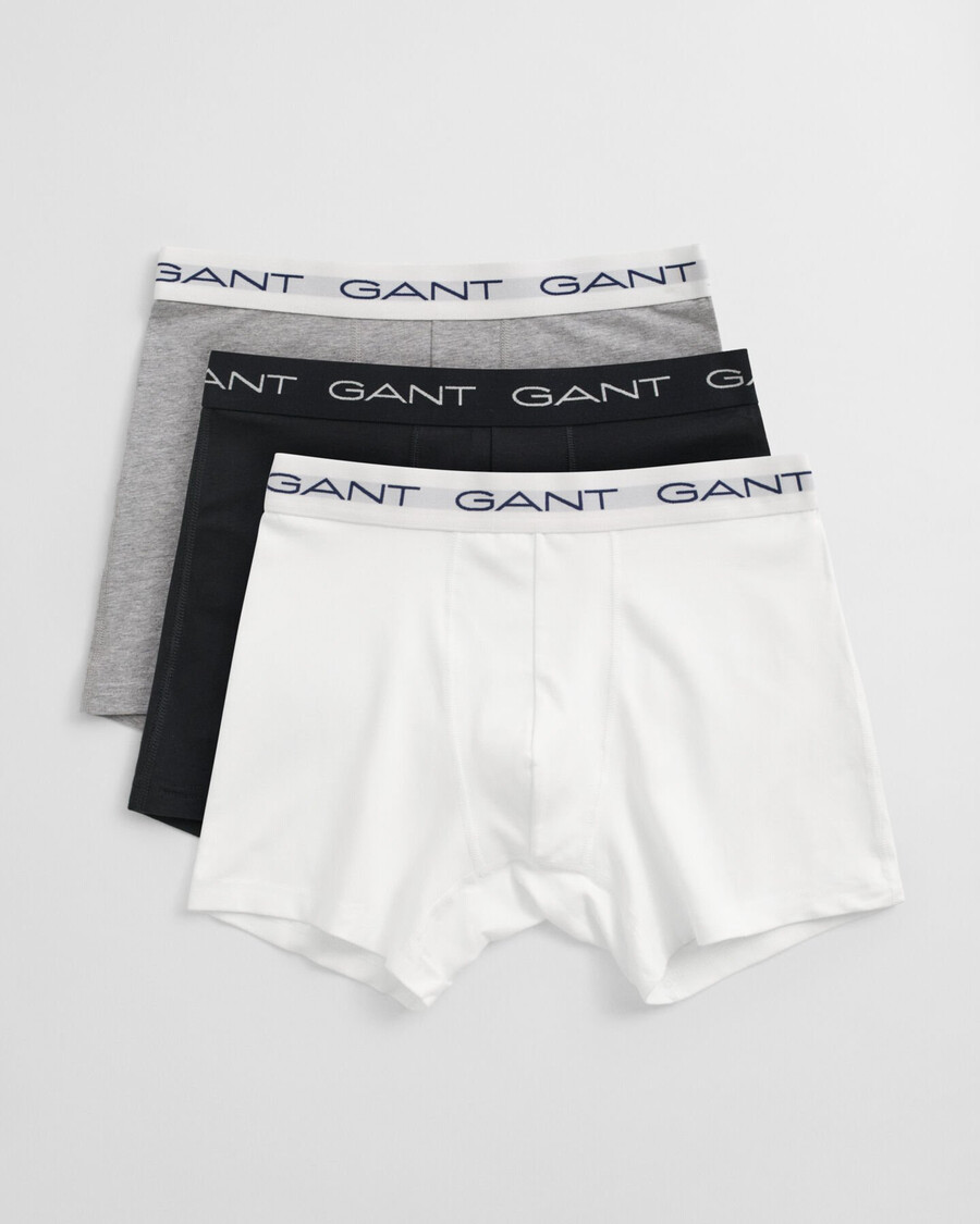 pacote com 3 cuecas boxer - cinza mesclado claro