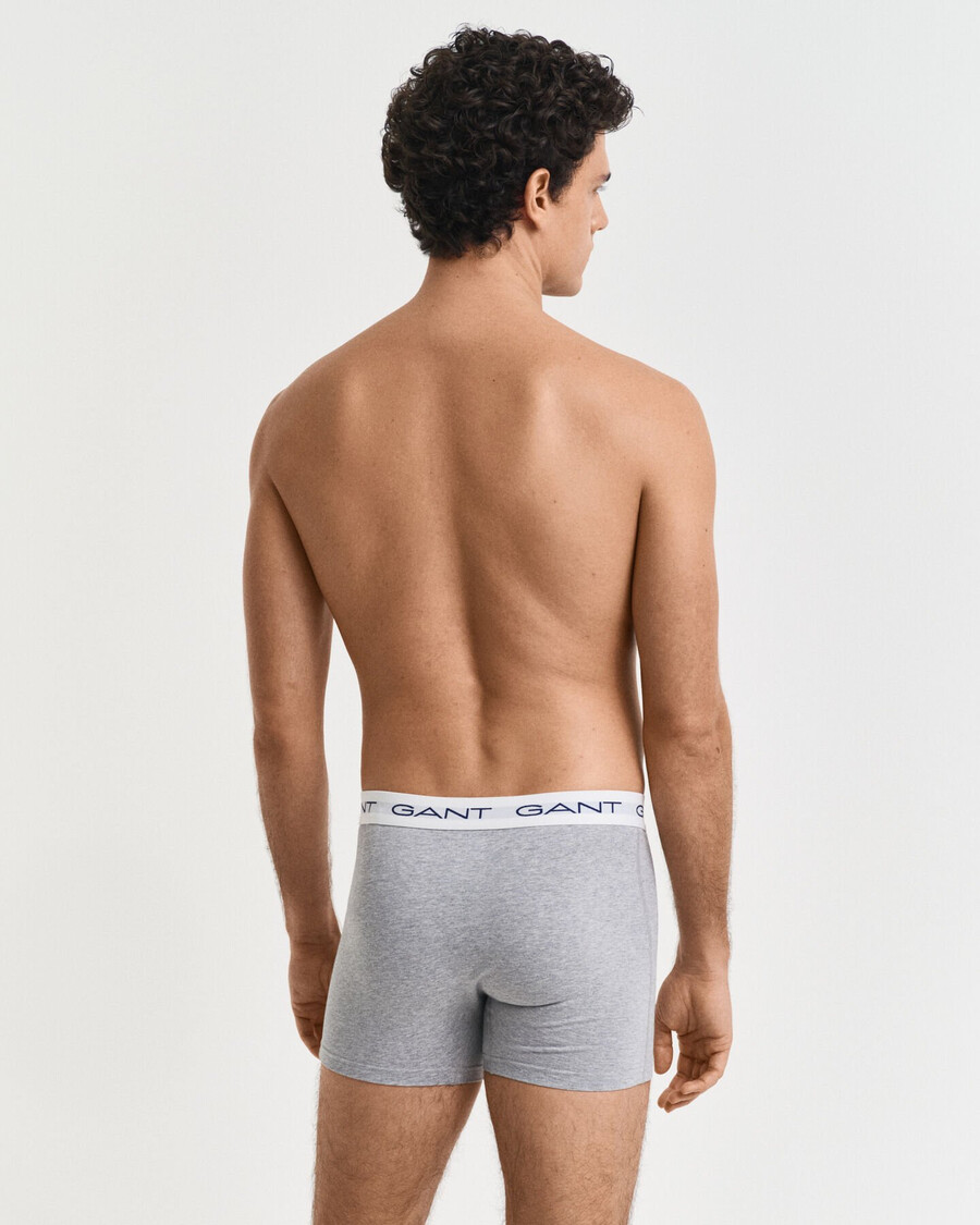 pacote com 3 cuecas boxer - cinza mesclado claro