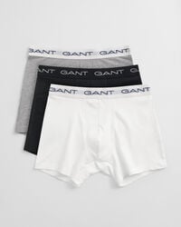 pacote com 3 cuecas boxer - cinza mesclado claro