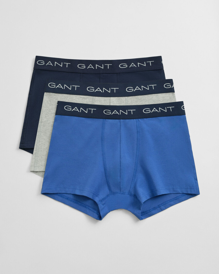 conjunto com 3 cuecas boxer - azul intenso