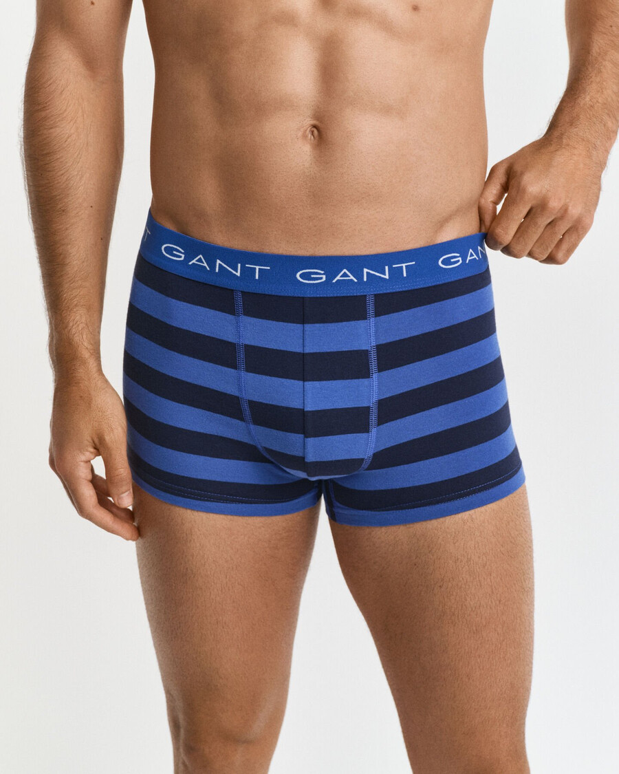 conjunto de 3 cuecas listradas - azul intenso