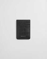 porta-cartões croco - preto