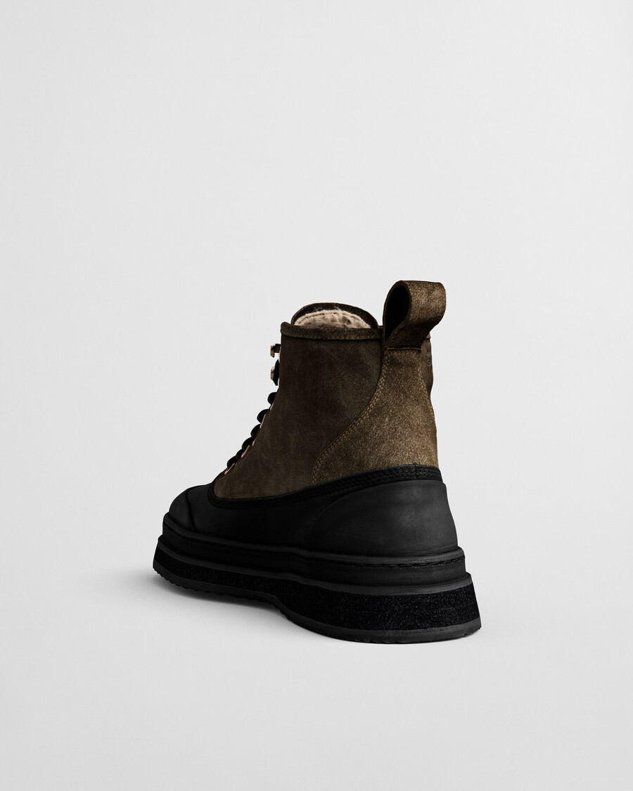 botas de camurça com cadarço blistown - cáqui quente