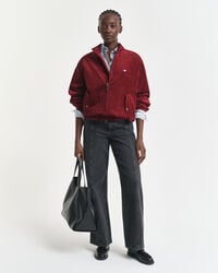 calça jeans reta com modelagem relaxada - preta com efeito desgastado