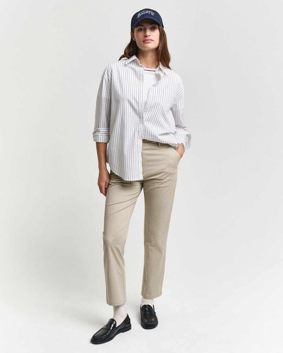 calça chino slim fit - cor areia seca