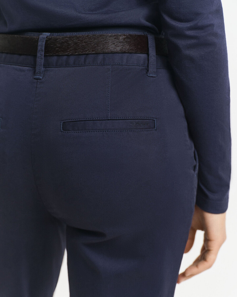 calça chino slim fit - azul noite