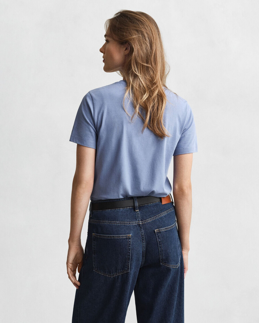 camiseta shield - jeans desbotado