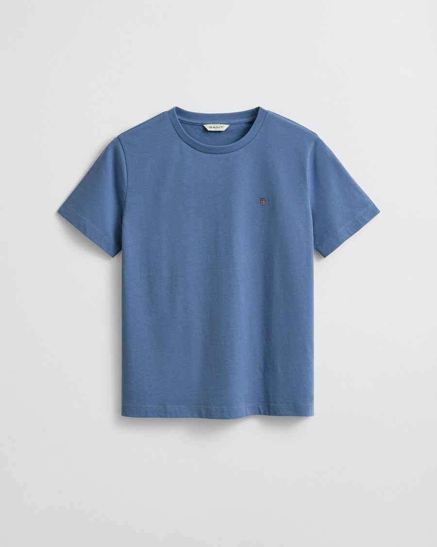 camiseta shield - jeans desbotado