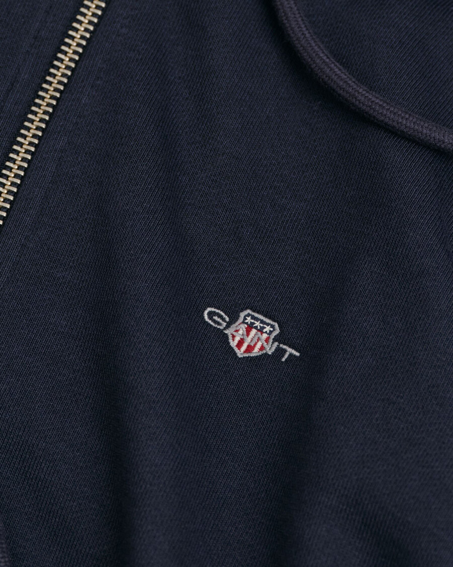 moletom com zíper shield - azul noite