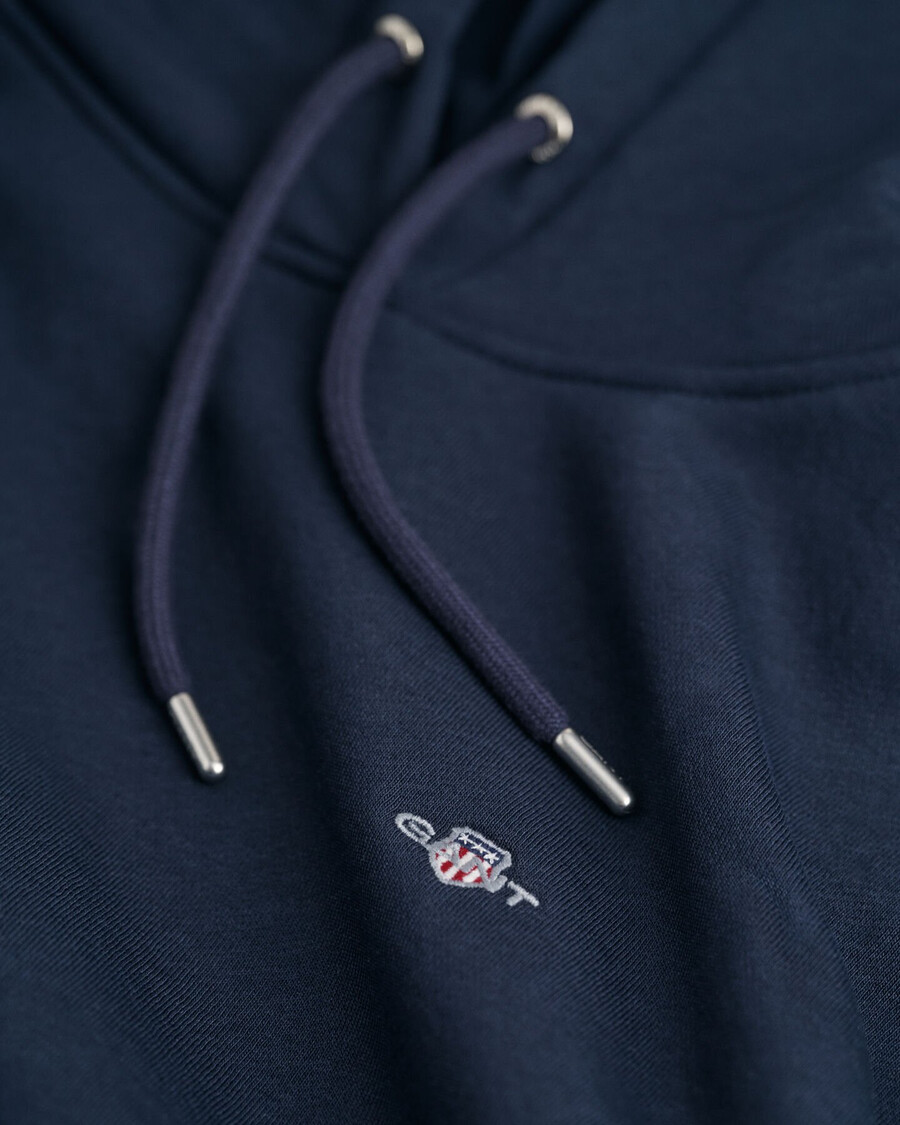 moletom com capuz shield - azul noite