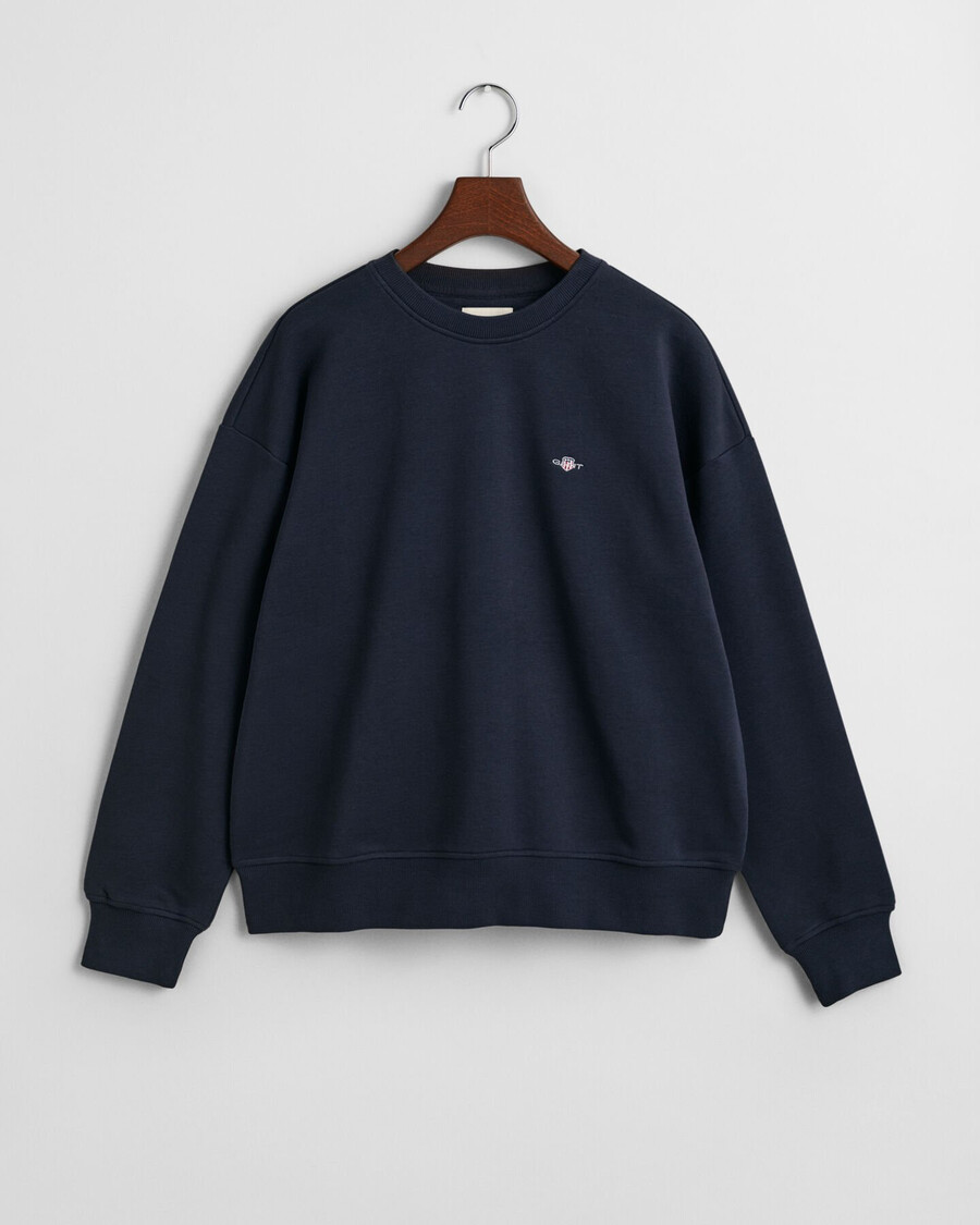 moletom shield com gola redonda - azul noite