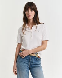 camisa polo shield piqué - cor de casca de ovo